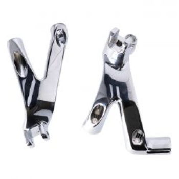 Preview: M8 Softail floorboard to foot peg conversion bracket set